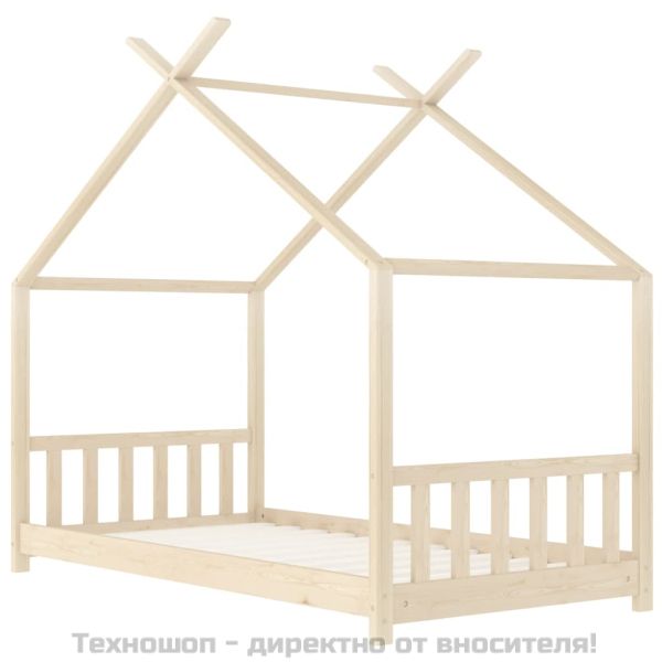 Рамка за детско легло, бор масив, 70x140 см