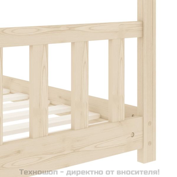 Рамка за детско легло, бор масив, 70x140 см