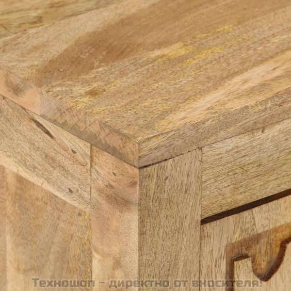 Нощно шкафче, 40x30x50 см, мангово дърво масив