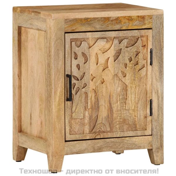 Нощно шкафче, 40x30x50 см, мангово дърво масив