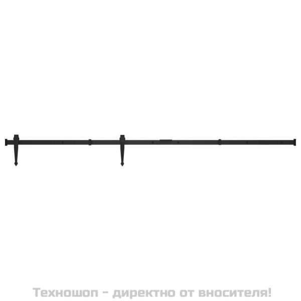 Комплект за мини плъзгаща врата за шкаф, стомана, 152 см