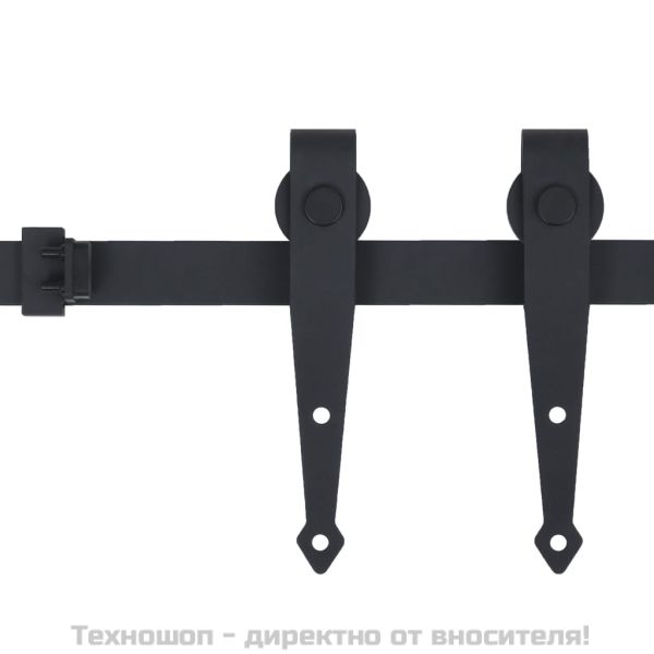 Комплект за мини плъзгаща врата за шкаф, стомана, 152 см