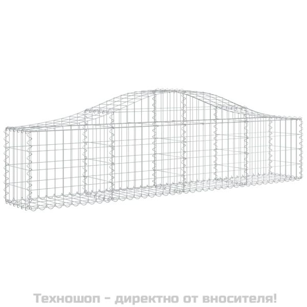 Габионни кошници арка 2 бр 200x30x40/60 см поцинковано желязо