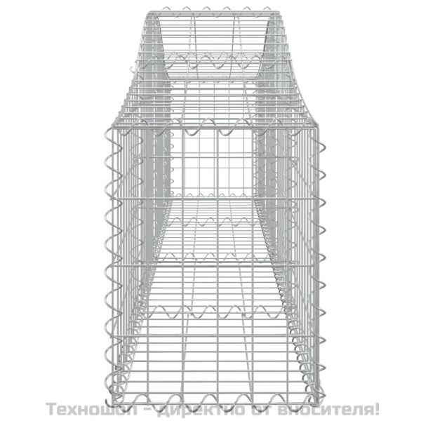 Габионни кошници арка 2 бр 200x30x40/60 см поцинковано желязо