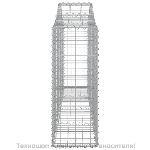 Габионни кошници арка 6 бр 200x30x80/100 см поцинковано желязо
