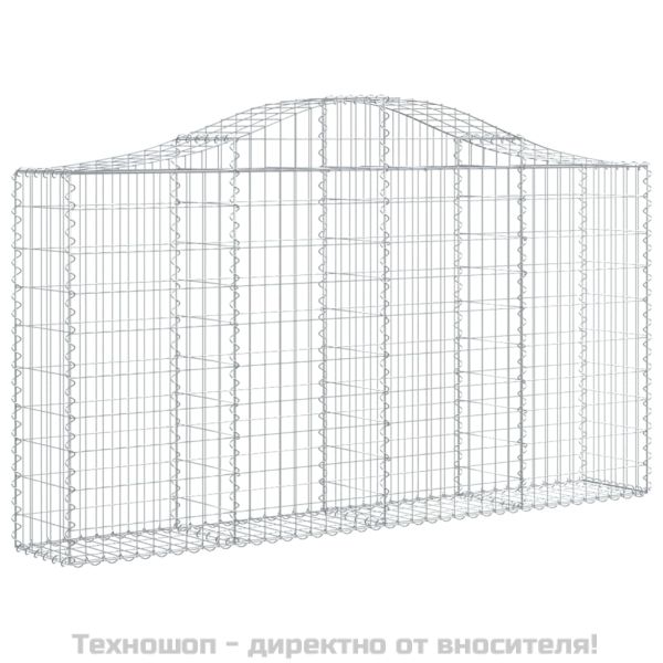 Габионни кошници арка 3 бр 200x30x100/120 см поцинковано желязо