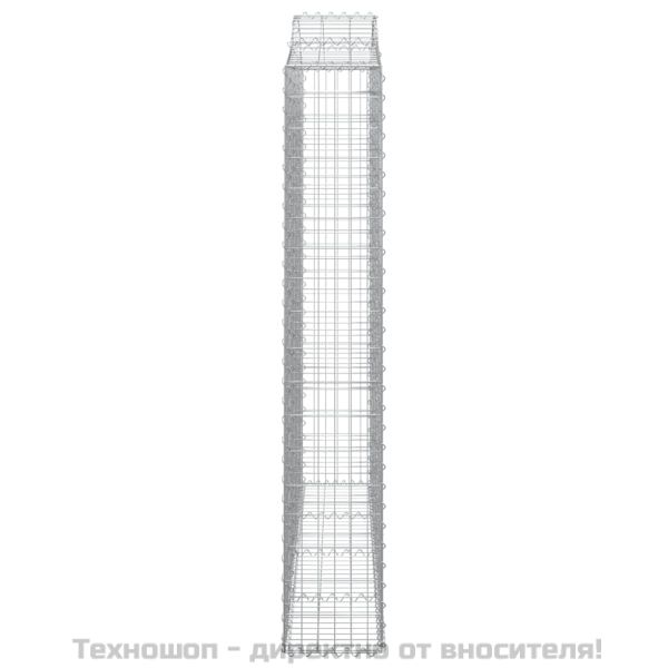 Габионни кошници арка 4 бр 200x30x180/200 см поцинковано желязо