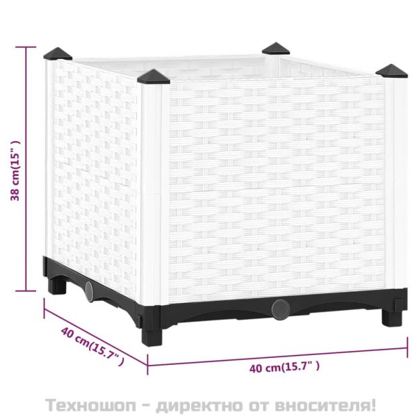 Повдигнато легло 40x40x38 см полипропилен