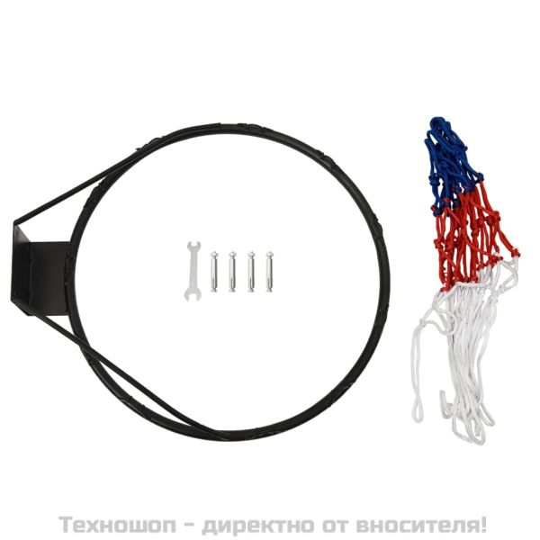 Баскетболен ринг, черен, 39 см, стомана