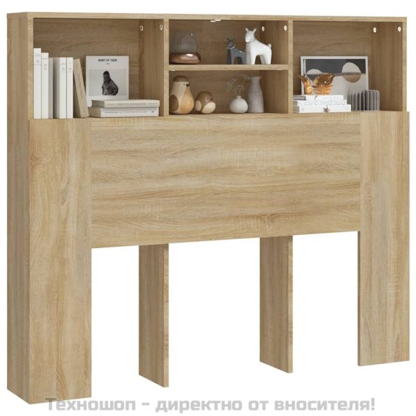 Табла за легло тип шкаф, дъб сонома, 120x19x103,5 см