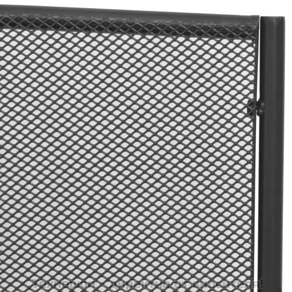 Градинска пейка, 108 см, стомана и мрежа, антрацит