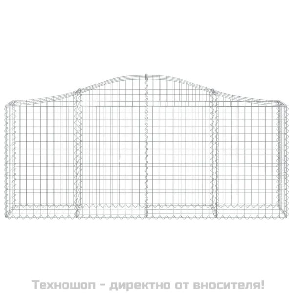 Габионни кошници арка 9 бр 200x30x80/100 см поцинковано желязо