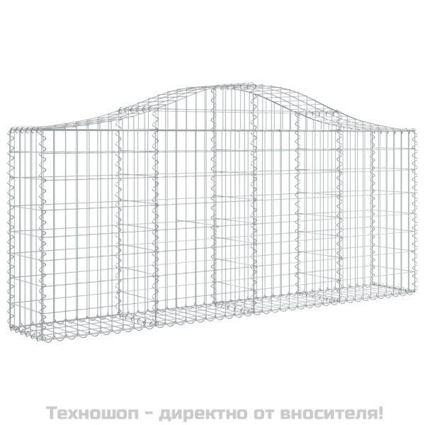 Габионни кошници арка 12 бр 200x30x80/100 см поцинковано желязо