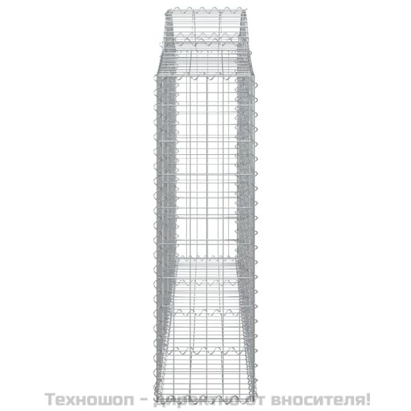 Габионни кошници арка 4 бр 200x30x100/120 см поцинковано желязо