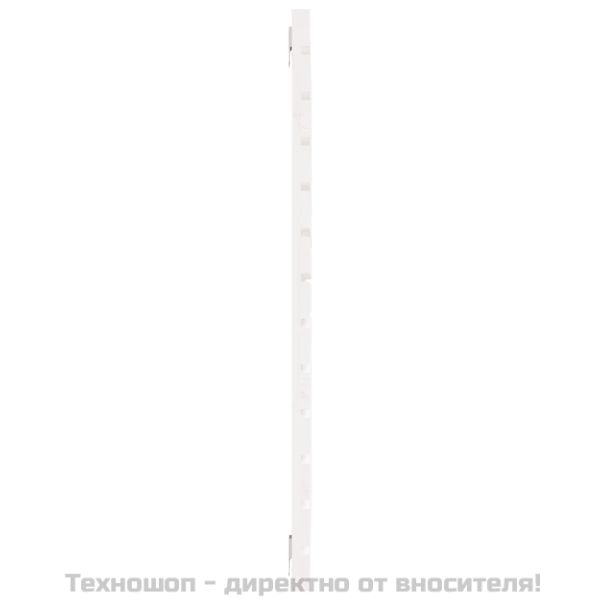 Стенна табла за спалня, бяла, 146x3x91,5 см, борово дърво масив