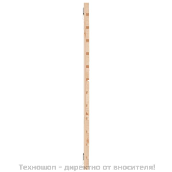 Стенна табла за спалня, 96x3x91,5 см, борово дърво масив