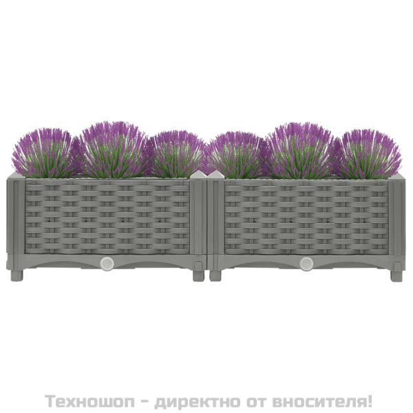 Повдигната леха, 80x40x23 см, полипропилен