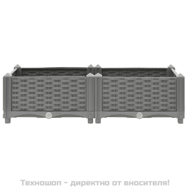 Повдигната леха, 80x40x23 см, полипропилен