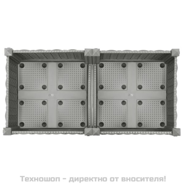 Повдигната леха, 80x40x23 см, полипропилен