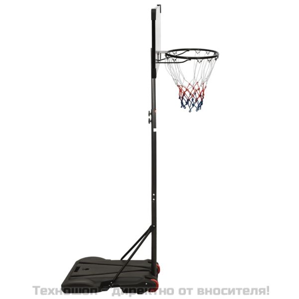 Баскетболна стойка, прозрачна, 216-250 см, поликарбонат