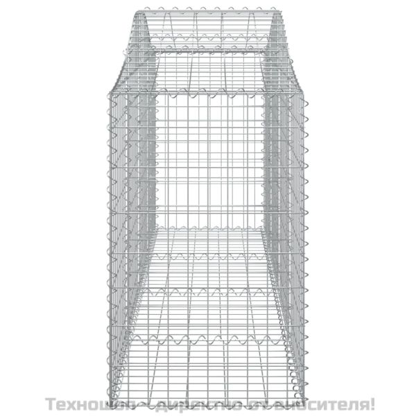 Габионни кошници арка 8 бр 200x50x80/100 см поцинковано желязо
