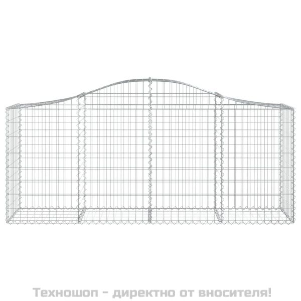 Габионни кошници арка 3 бр 200x50x80/100 см поцинковано желязо