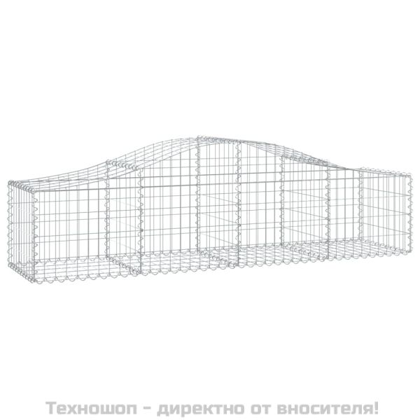 Габионни кошници арка 4 бр 200x50x40/60 см поцинковано желязо