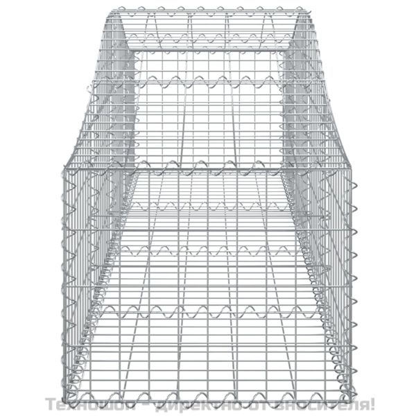 Габионни кошници арка 11 бр 200x50x40/60 см поцинковано желязо