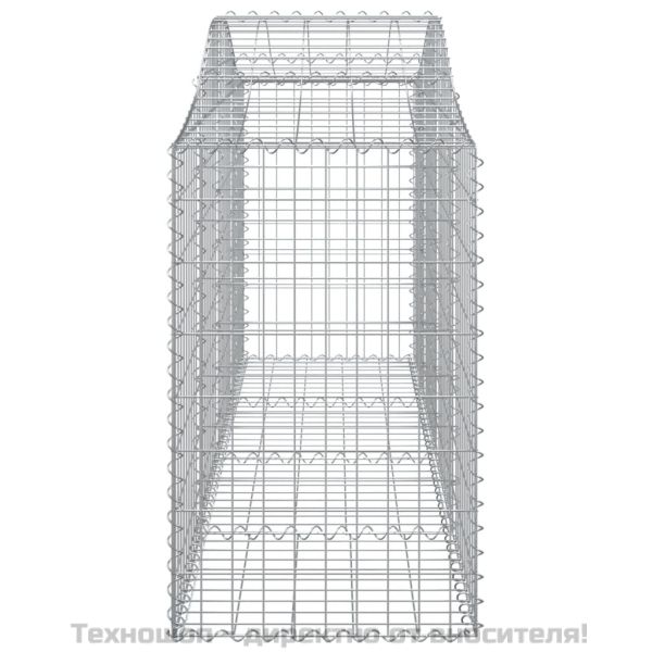 Габионни кошници арка 7 бр 200x50x80/100 см поцинковано желязо