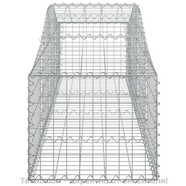 Габионни кошници арка 9 бр 200x50x40/60 см поцинковано желязо