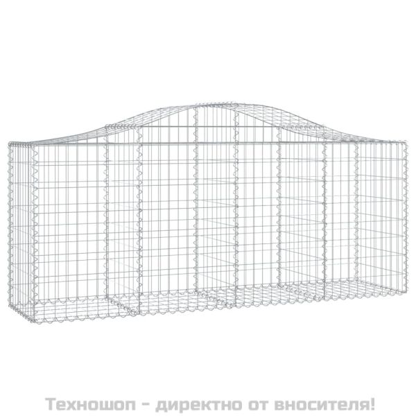 Габионни кошници арка 5 бр 200x50x80/100 см поцинковано желязо