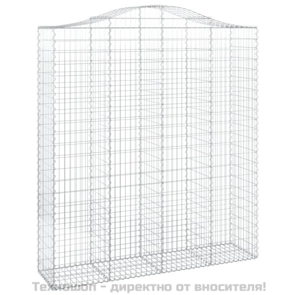 Габионни кошници арка 4 бр 200x50x220/240 см поцинковано желязо