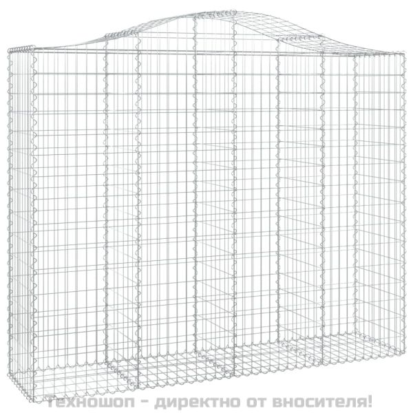 Габионни кошници арка 6 бр 200x50x160/180 см поцинковано желязо