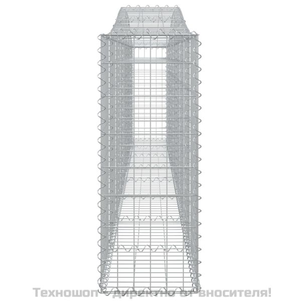 Габионни кошници арка 3 бр 400x30x80/100 см поцинковано желязо