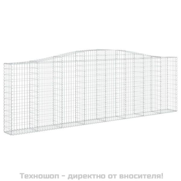 Габионни кошници арка 9 бр 400x30x120/140 см поцинковано желязо