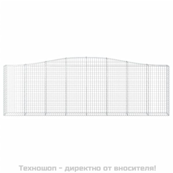 Габионни кошници арка 2 бр 400x30x120/140см поцинковано желязо