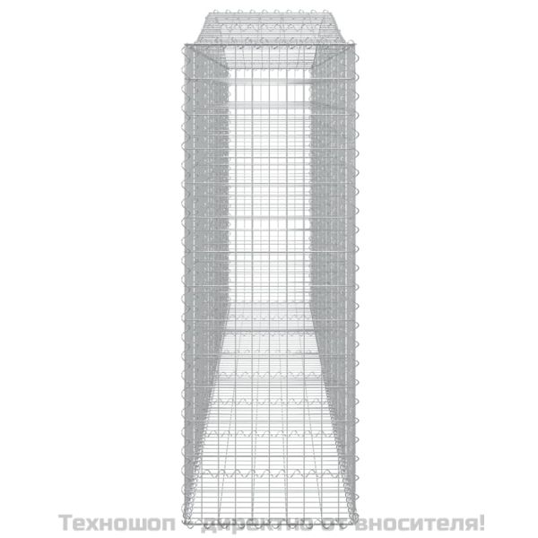 Габионни кошници арка 2 бр 400x50x140/160 см поцинковано желязо