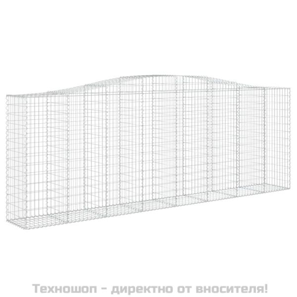 Габионни кошници арка 3 бр 400x50x140/160 см поцинковано желязо