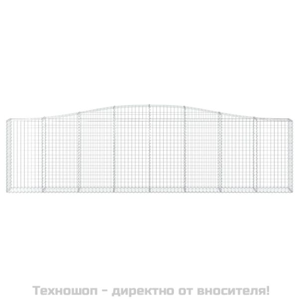 Габионни кошници арка 7 бр 400x30x100/120 см поцинковано желязо