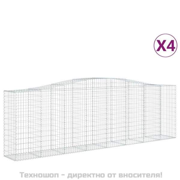 Габионни кошници арка 4 бр 400x50x120/140см поцинковано желязо