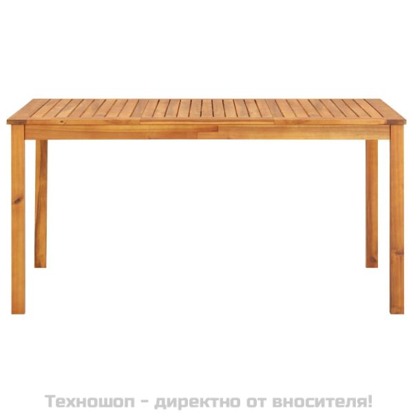 Градински трапезен комплект 3 части с възглавници акация масив