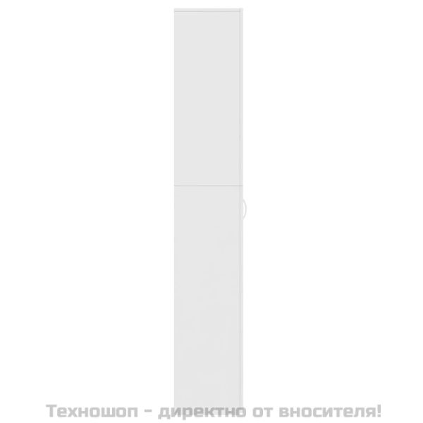 Офис шкаф, бял, 60x32x190 см, инженерно дърво