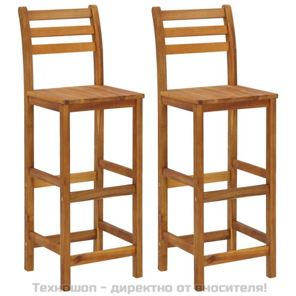 Балконски бар комплект от 3 части, акация масив