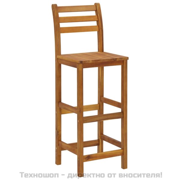 Балконски бар комплект от 3 части, акация масив