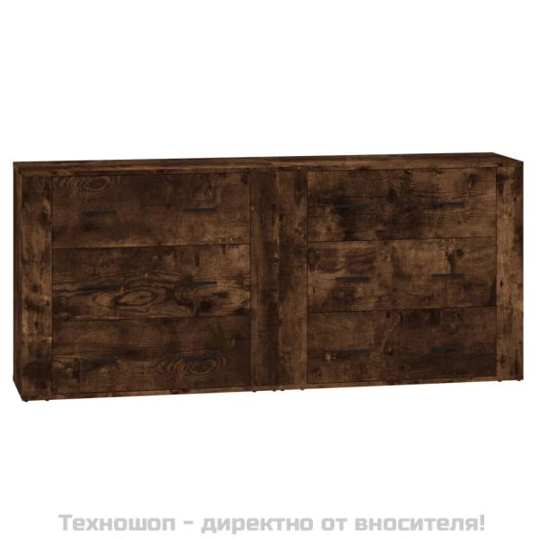 Сайдборди, 2 бр, опушен дъб, инженерно дърво