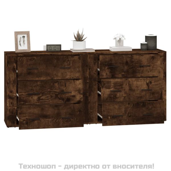 Сайдборди, 2 бр, опушен дъб, инженерно дърво