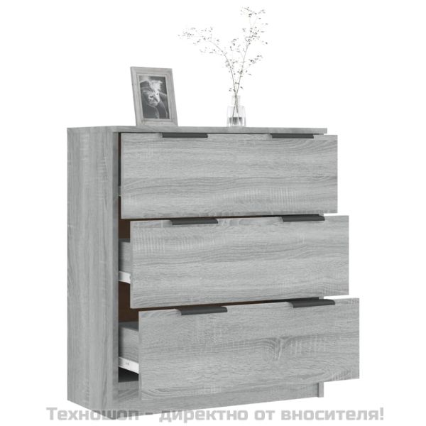 Сайдборд, сив сонома, 60x30x70 см, инженерно дърво