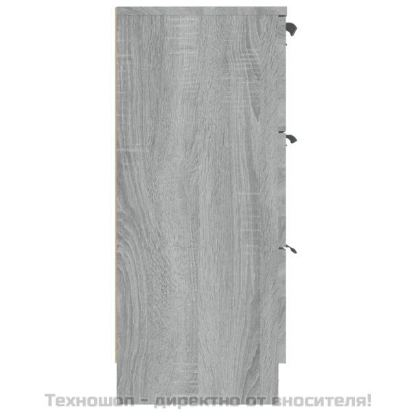 Сайдборд, сив сонома, 60x30x70 см, инженерно дърво