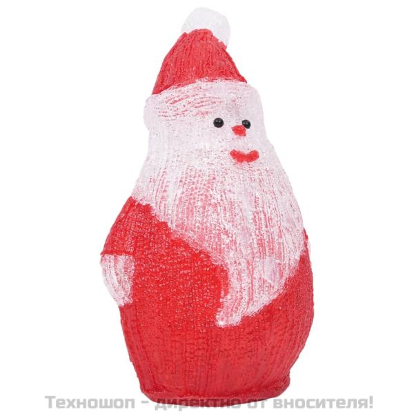 LED Дядо Коледа акрилна фигура, за закрито и открито, 28 см
