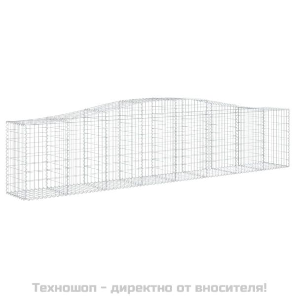 Габионни кошници арка 2 бр 400x50x80/100 см поцинковано желязо